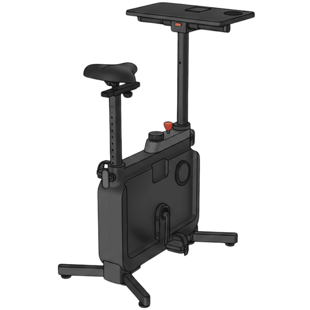 Desk bike with included table